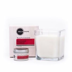 Soy Wax & Shea Butter Massage Candles (Essential Oil Blend: Black Fig Cardamom, size: Travel)