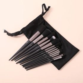 Makeup Brushes for Women, Foundation Eye Shadow, Cosmetic Powder, Blush Blending, Beauty Make Up Tool, 13 pcs (Handle Color: H2-black)
